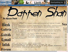 Tablet Screenshot of darrenshan.fantom.hu